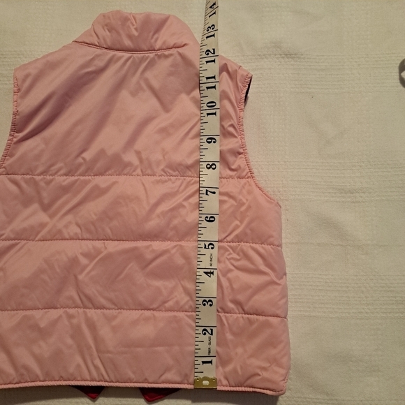 Oshkosh B'Gosh 2 tone pink zip up vest 18 months - Picture 5 of 5